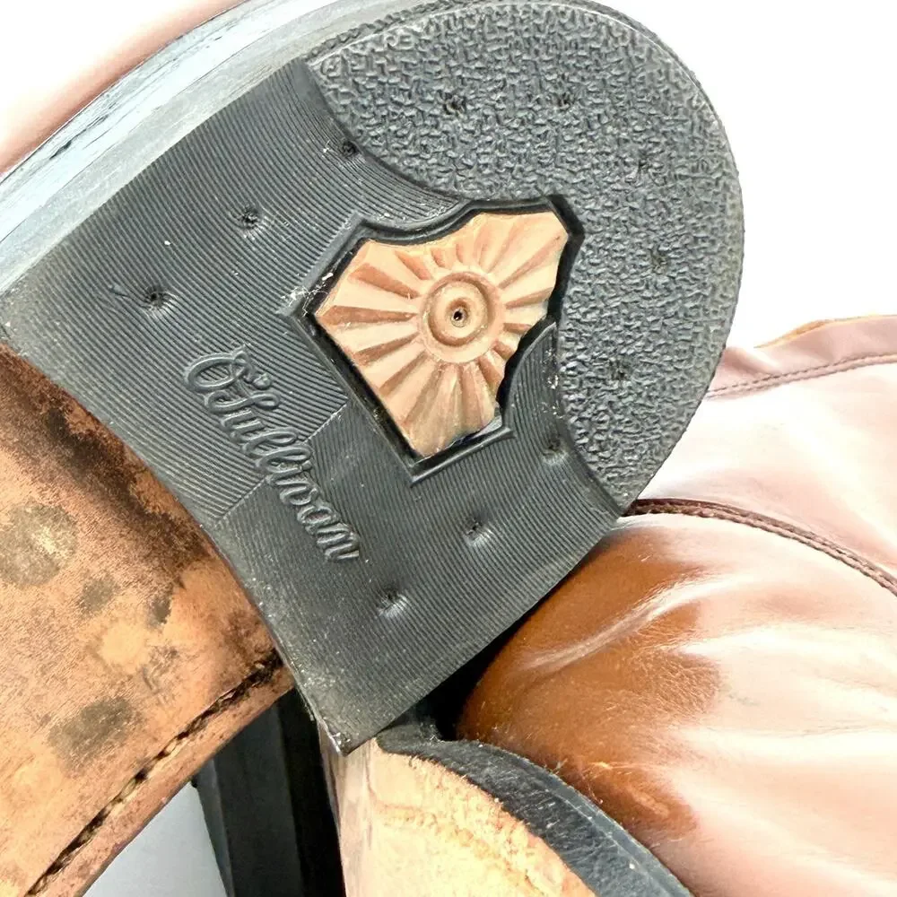 Vintage 70s O'Sullivan Brown Leather Mod Ankle Boots